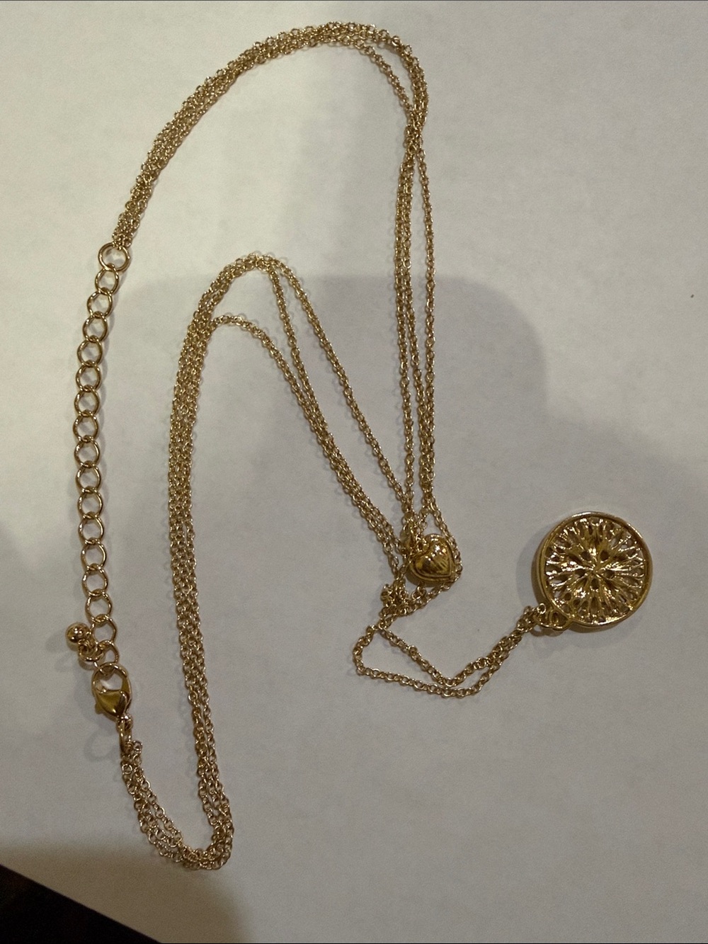 Gold Plated Layered Filigree Medallion Pendant Necklace Set from Anthropologie🔥🔥 - Picture 14 of 16